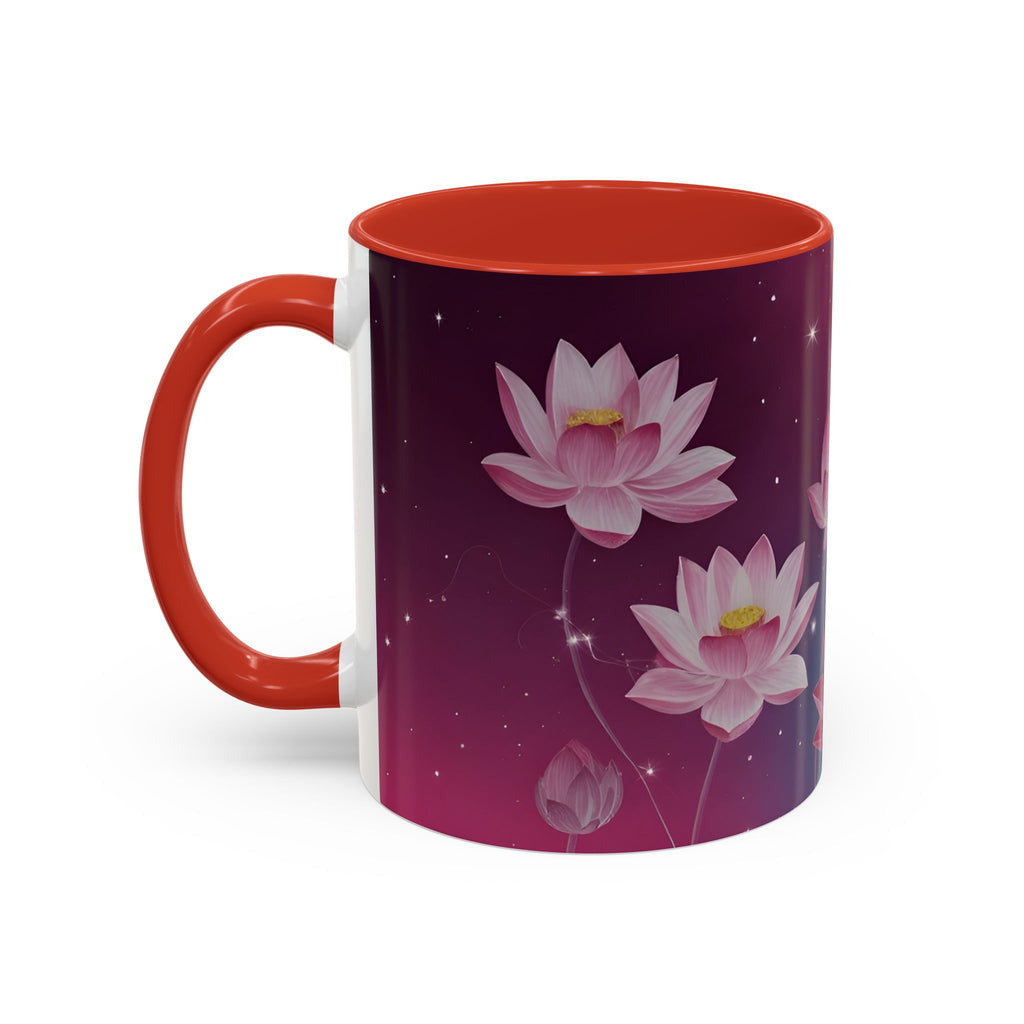 Lotus Blossom Accent Coffee Mug
