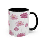 Lotus Floral Accent Mug