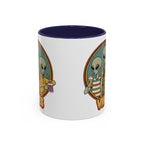 Retro Vibes Alien Accent Mug