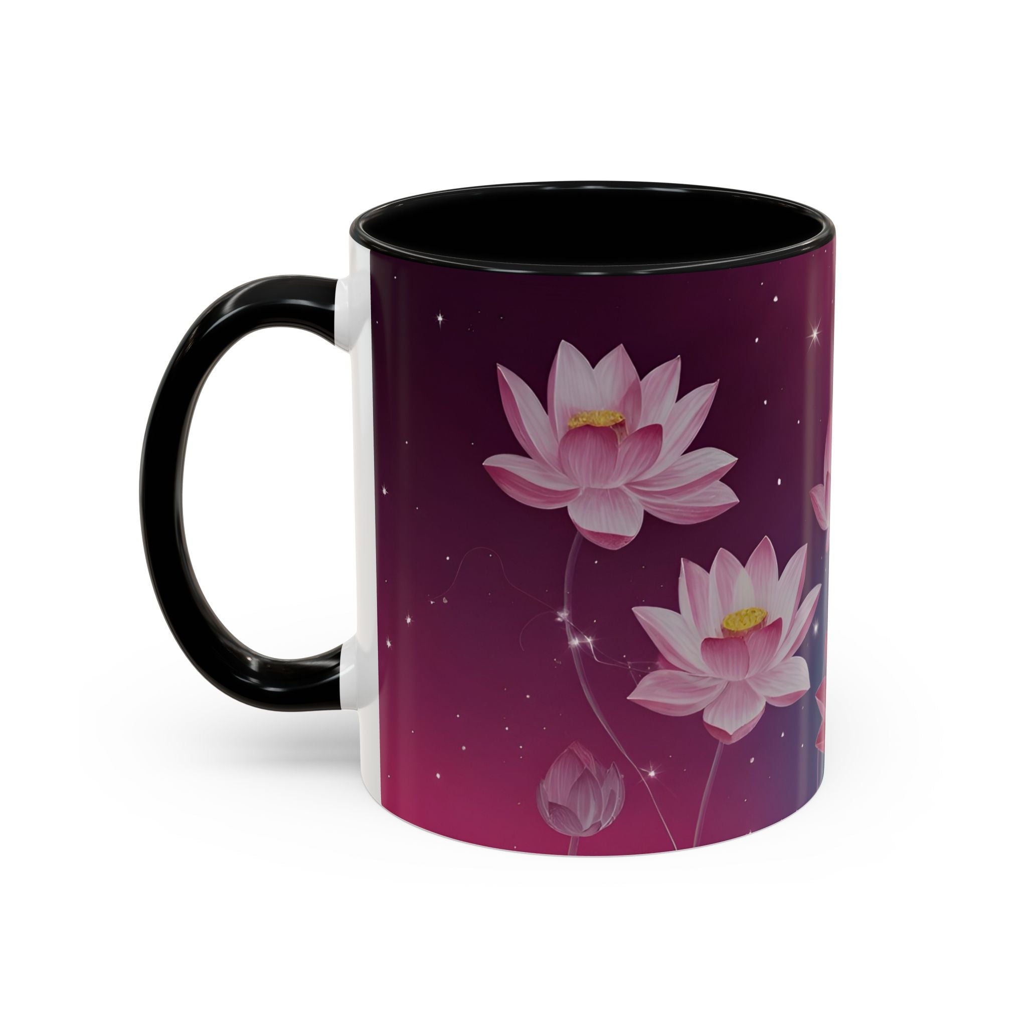 Lotus Blossom Accent Coffee Mug
