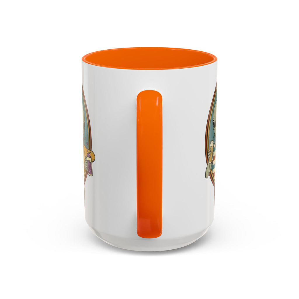 Retro Vibes Alien Accent Mug