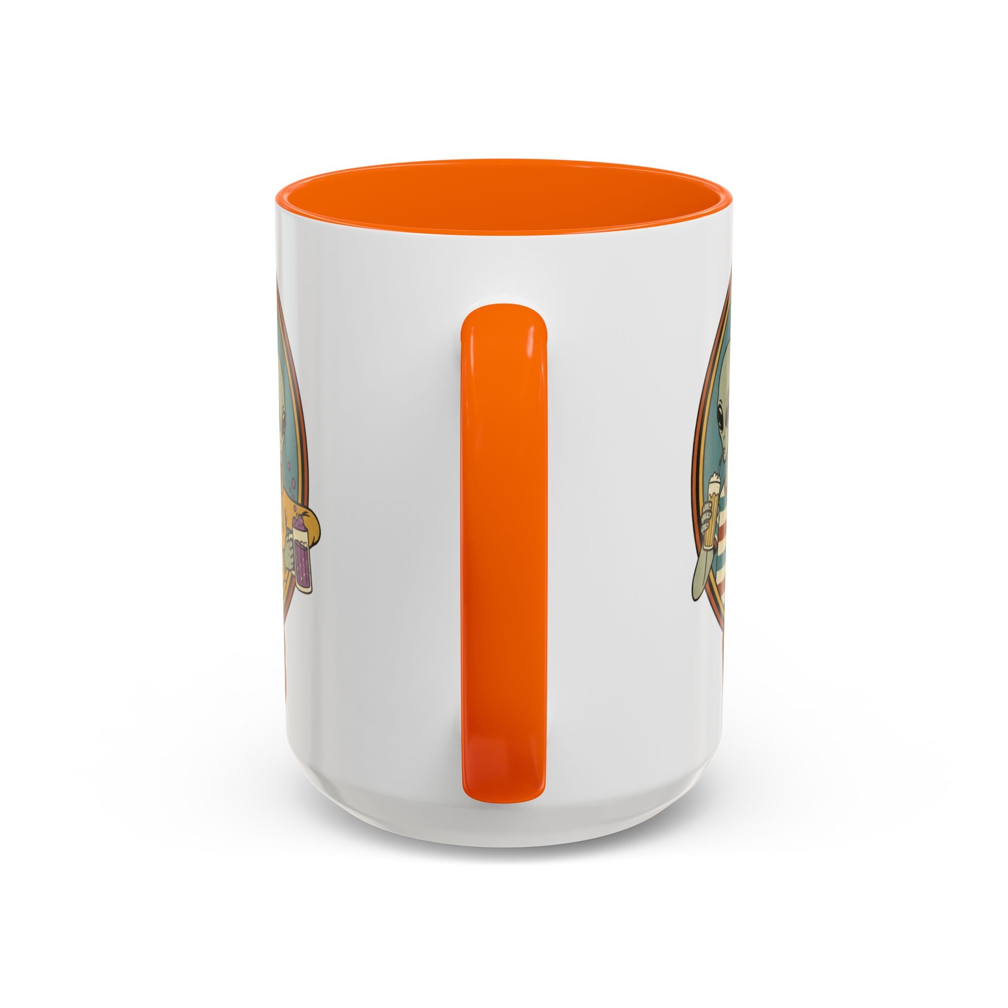 Retro Vibes Alien Accent Mug