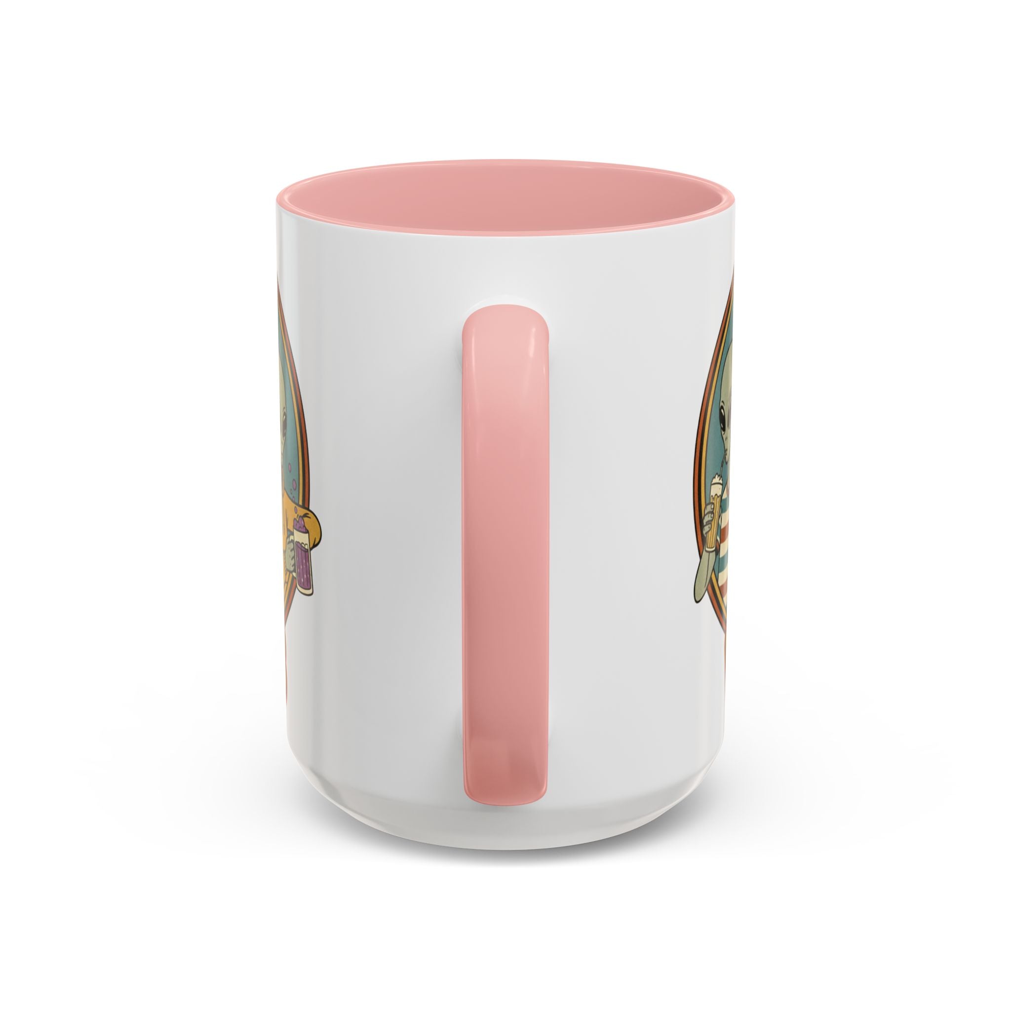 Retro Vibes Alien Accent Mug