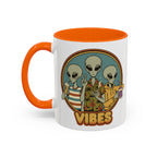 Retro Vibes Alien Accent Mug