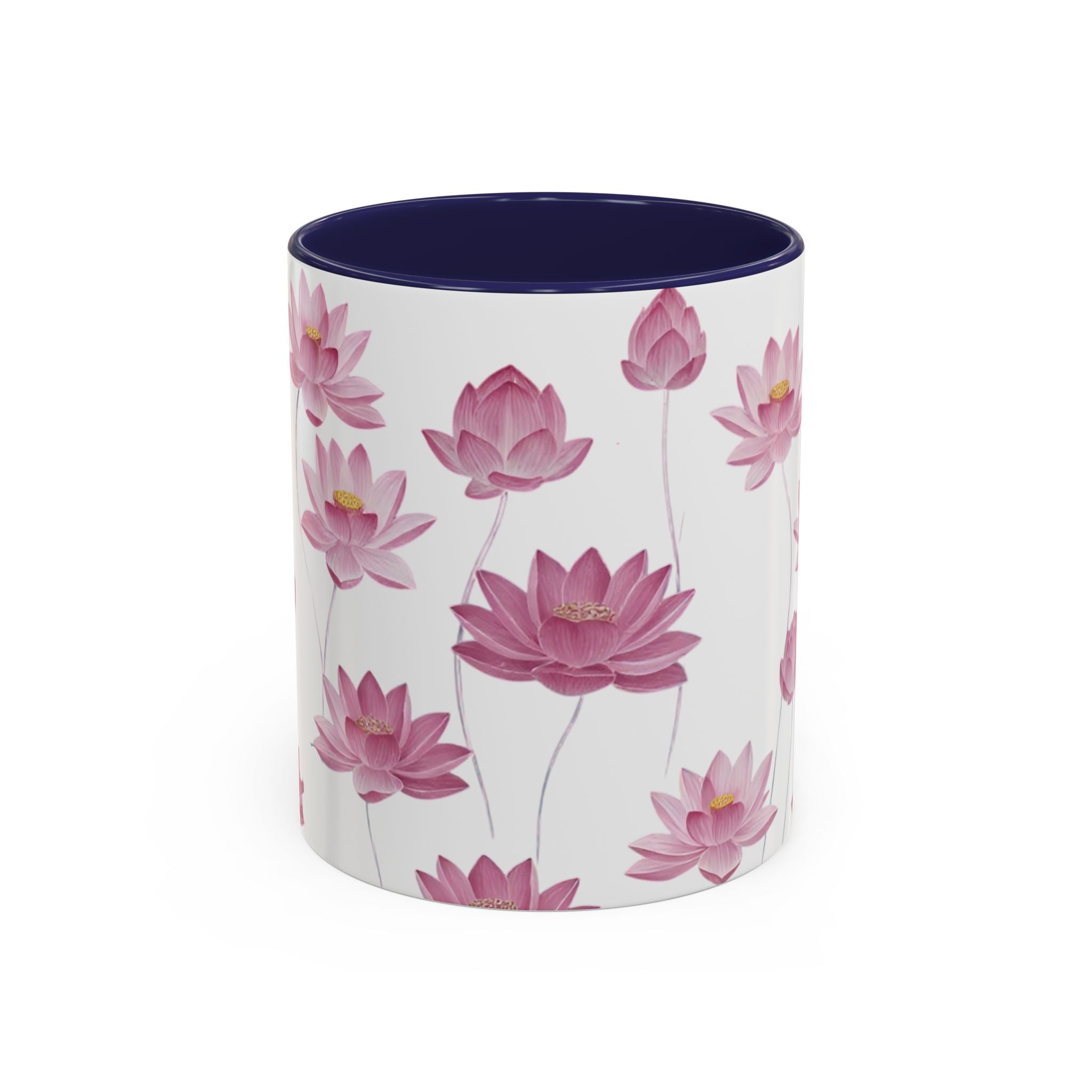 Lotus Floral Accent Mug