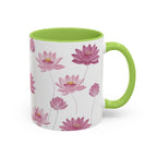 Lotus Floral Accent Mug