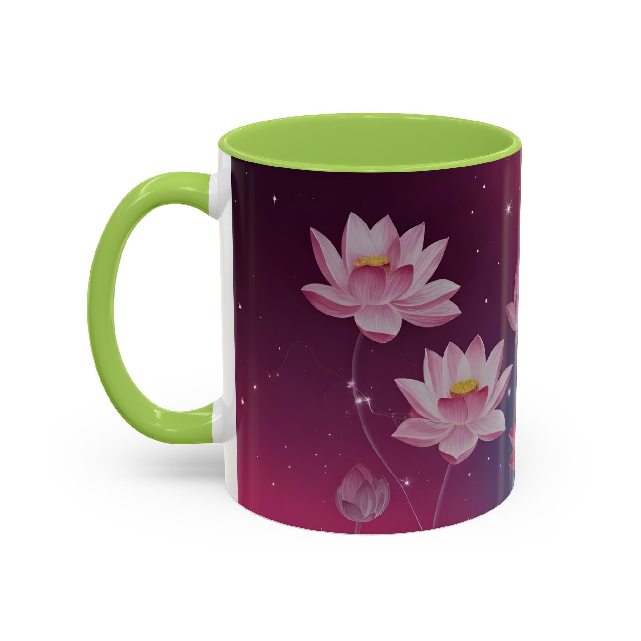 Lotus Blossom Accent Coffee Mug