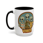 Retro Vibes Alien Accent Mug
