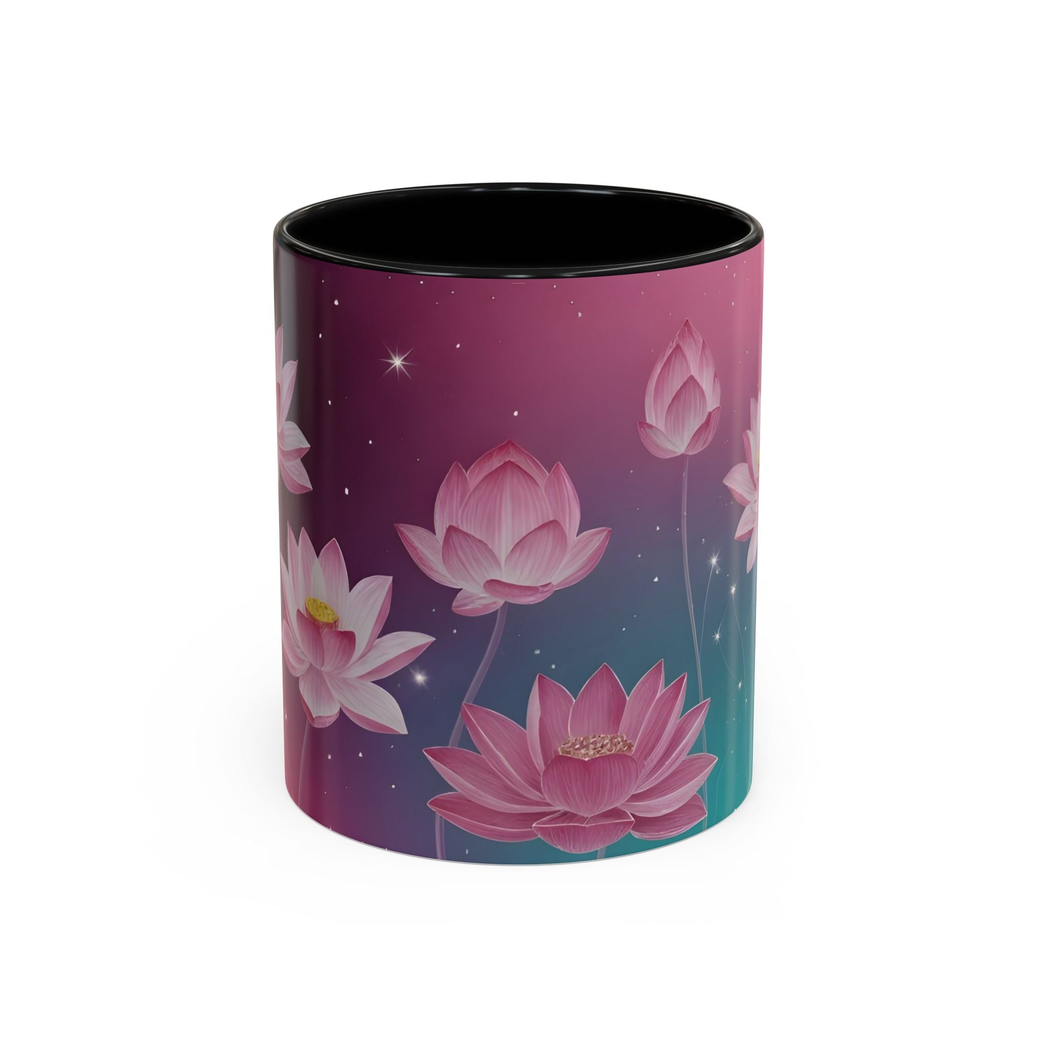 Lotus Blossom Accent Coffee Mug