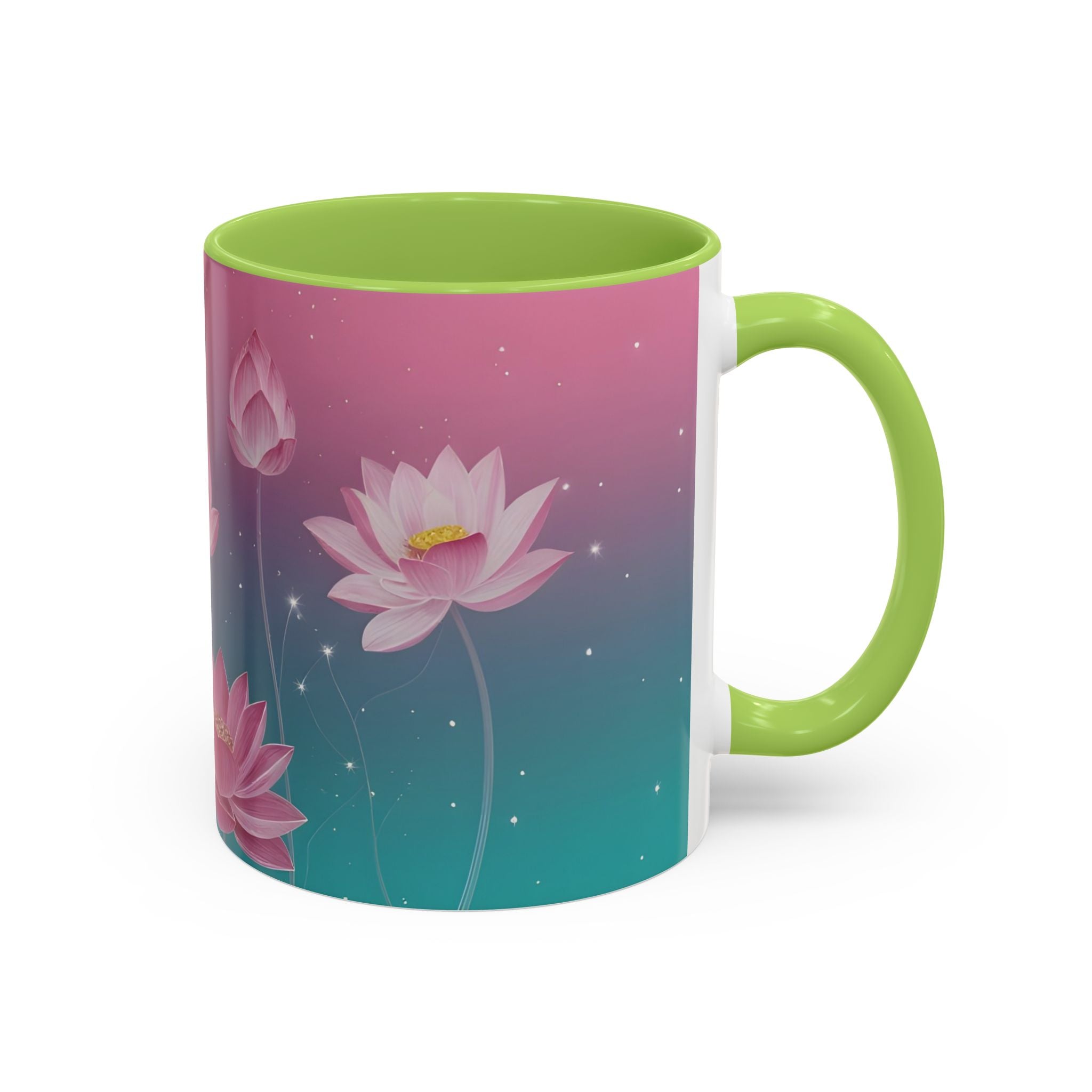 Lotus Blossom Accent Coffee Mug