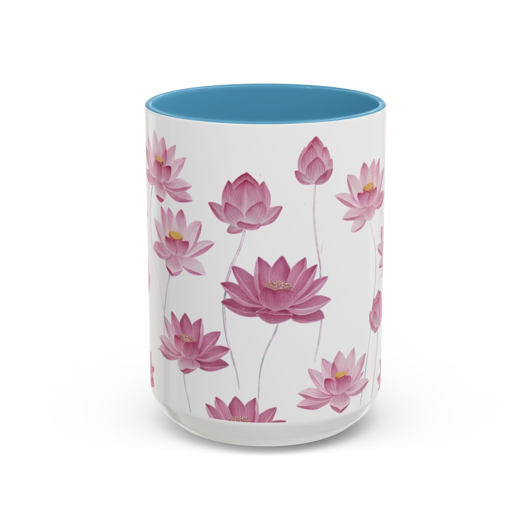 Lotus Floral Accent Mug
