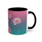 Lotus Blossom Accent Coffee Mug