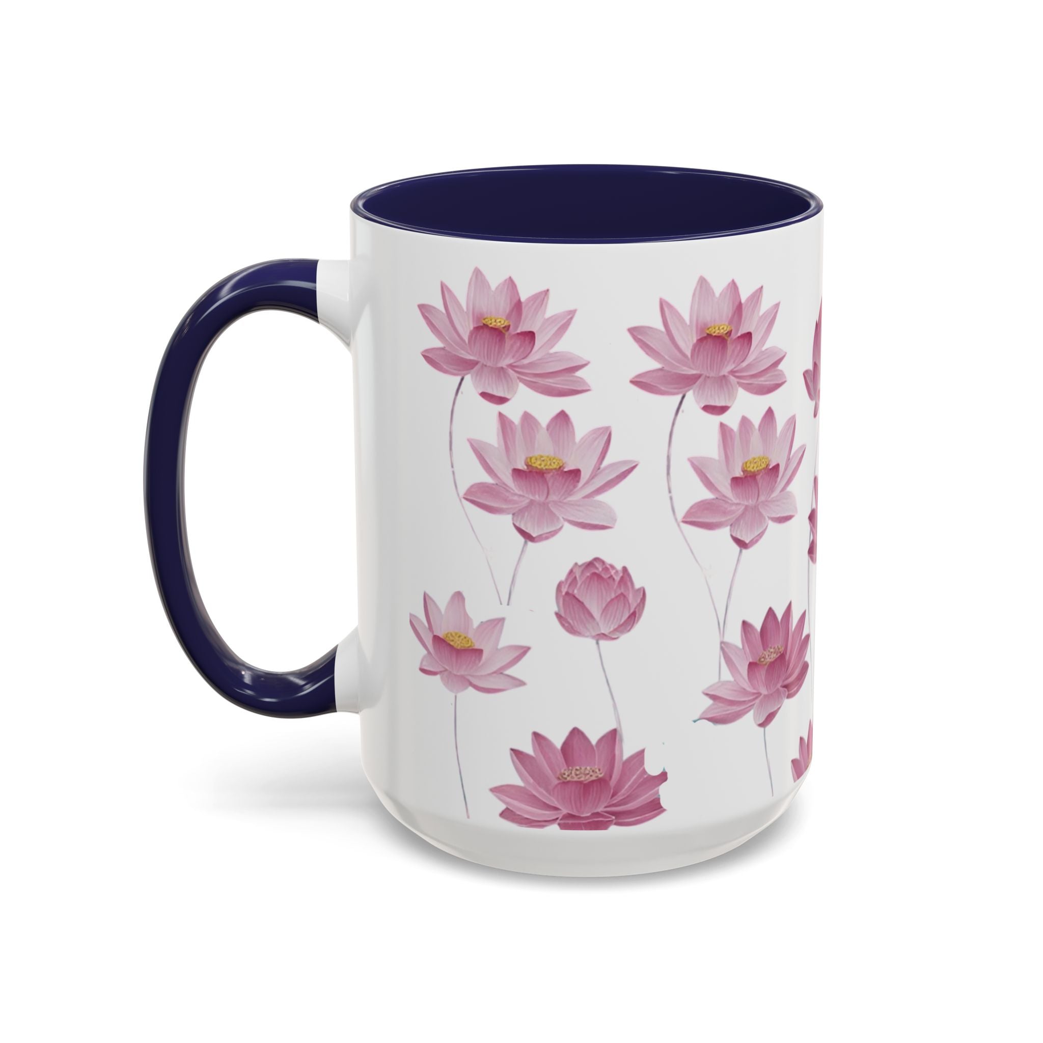 Lotus Floral Accent Mug