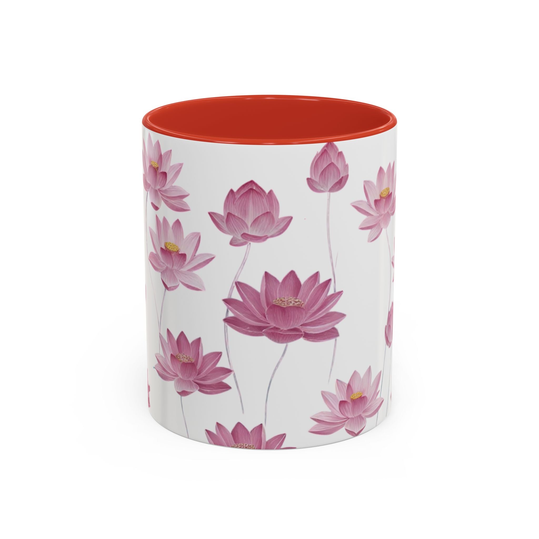 Lotus Floral Accent Mug