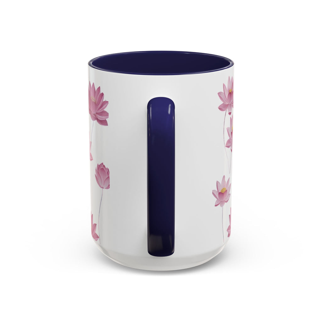 Lotus Floral Accent Mug