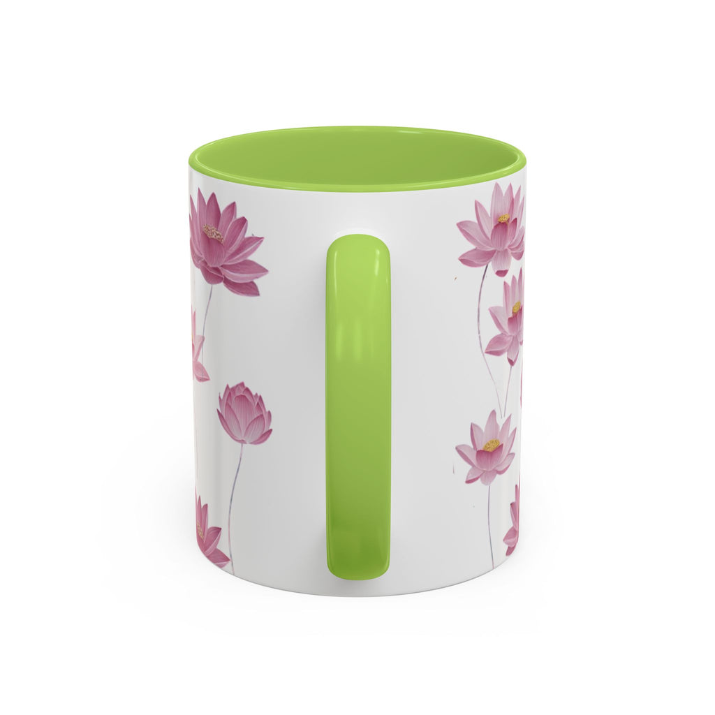 Lotus Floral Accent Mug