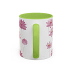Lotus Floral Accent Mug
