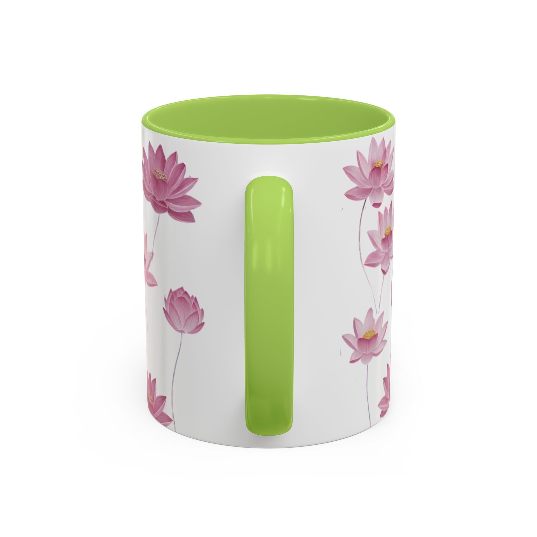 Lotus Floral Accent Mug
