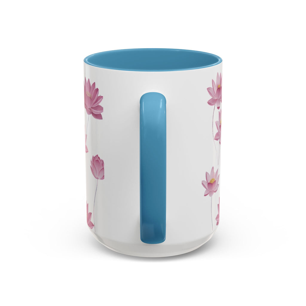 Lotus Floral Accent Mug