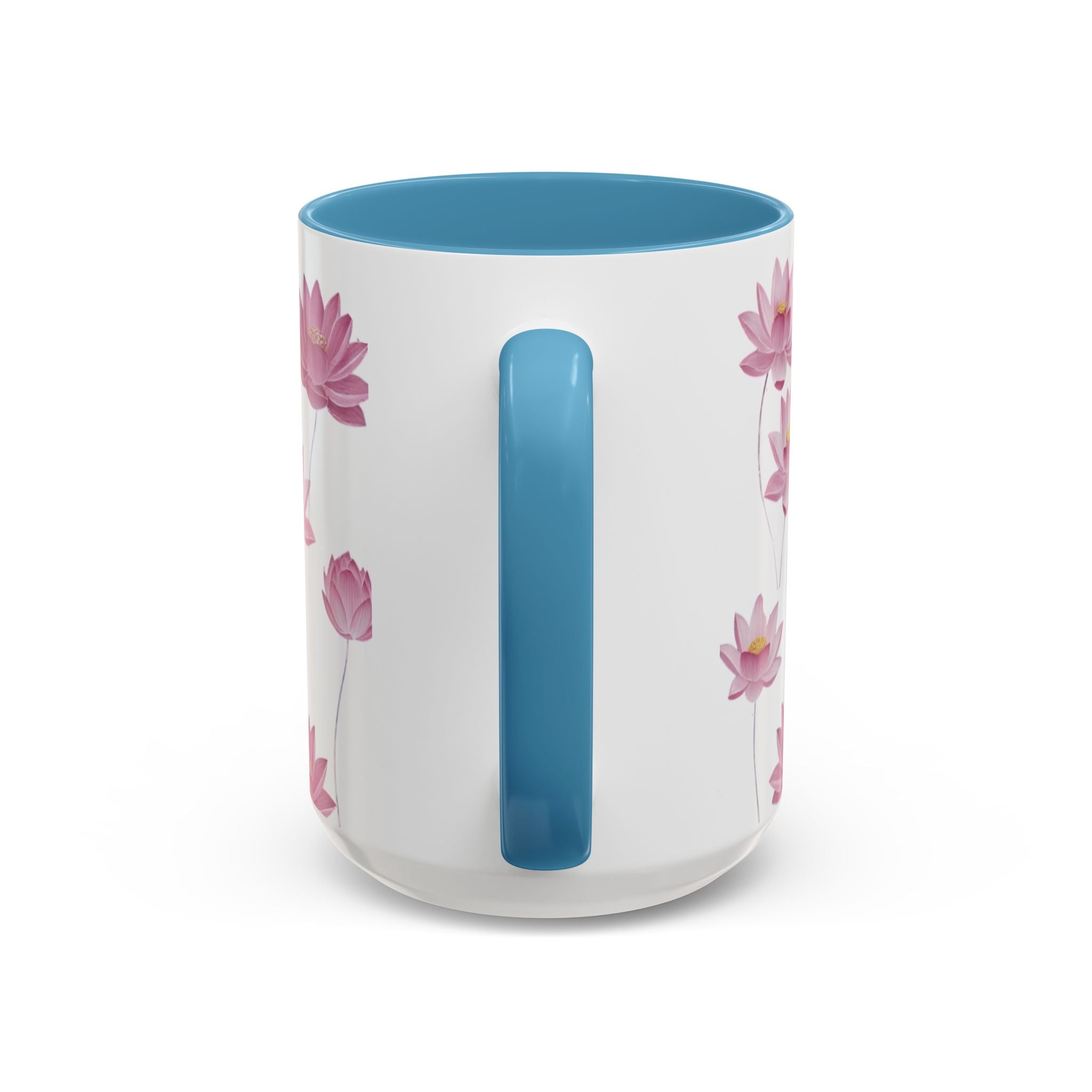 Lotus Floral Accent Mug