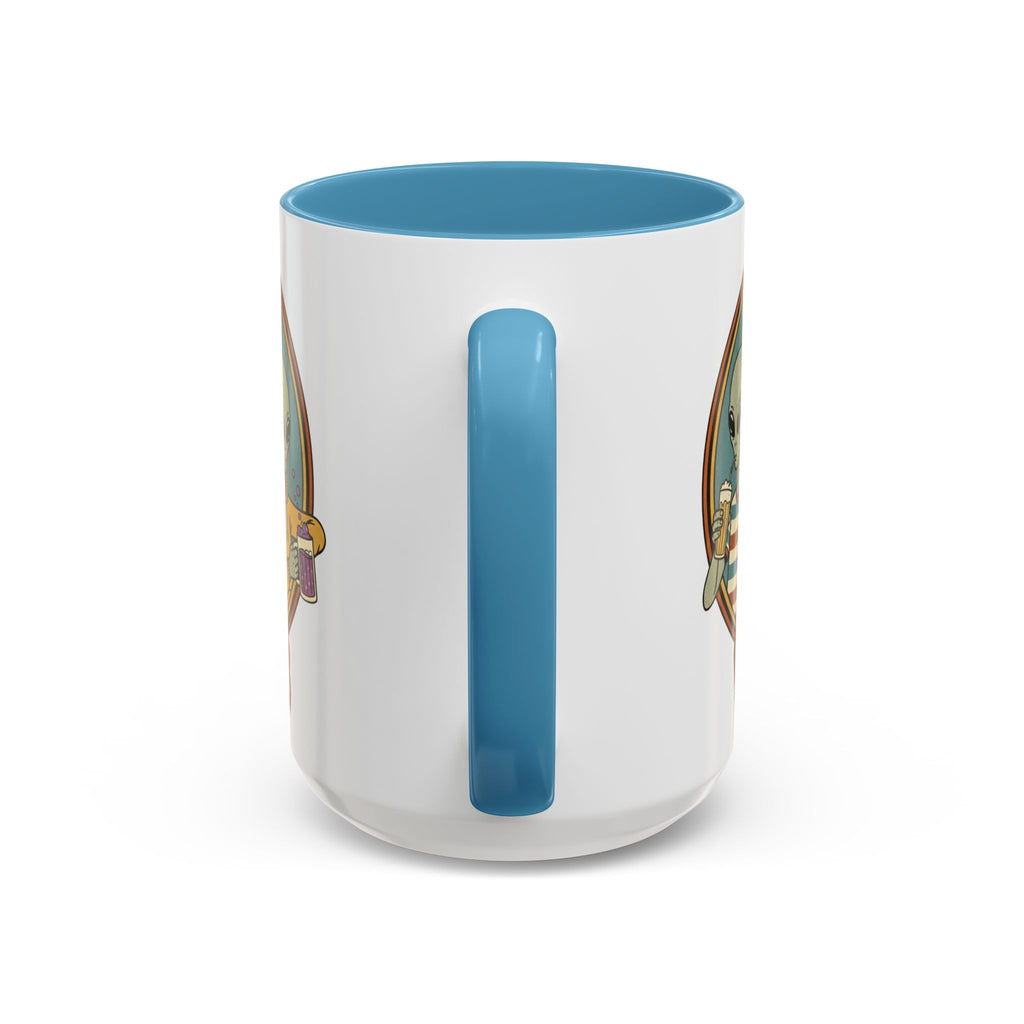 Retro Vibes Alien Accent Mug