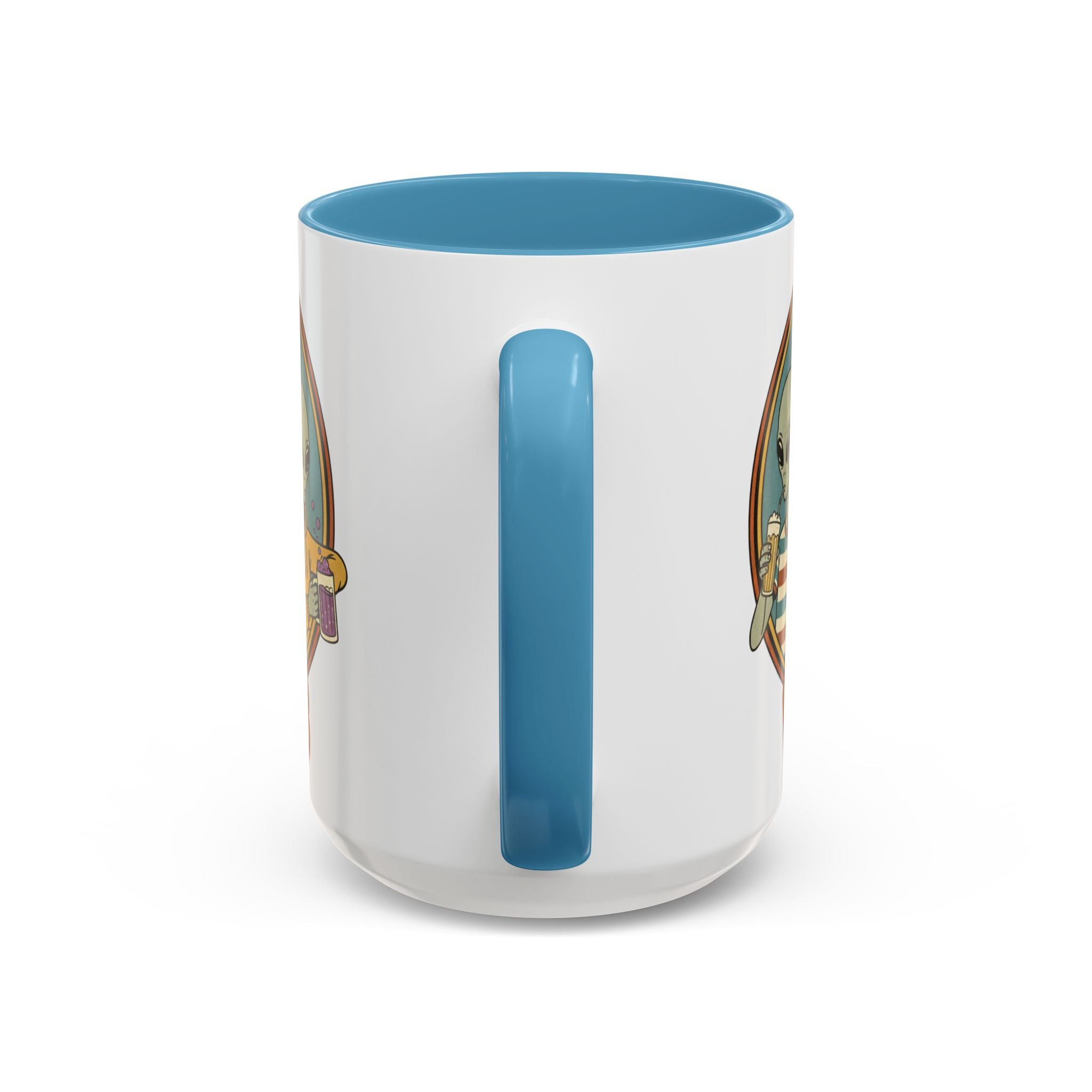 Retro Vibes Alien Accent Mug