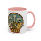 Retro Vibes Alien Accent Mug