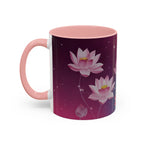 Lotus Blossom Accent Coffee Mug