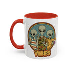 Retro Vibes Alien Accent Mug