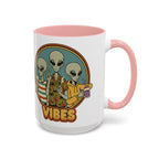 Retro Vibes Alien Accent Mug