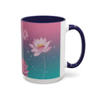 Lotus Blossom Accent Coffee Mug