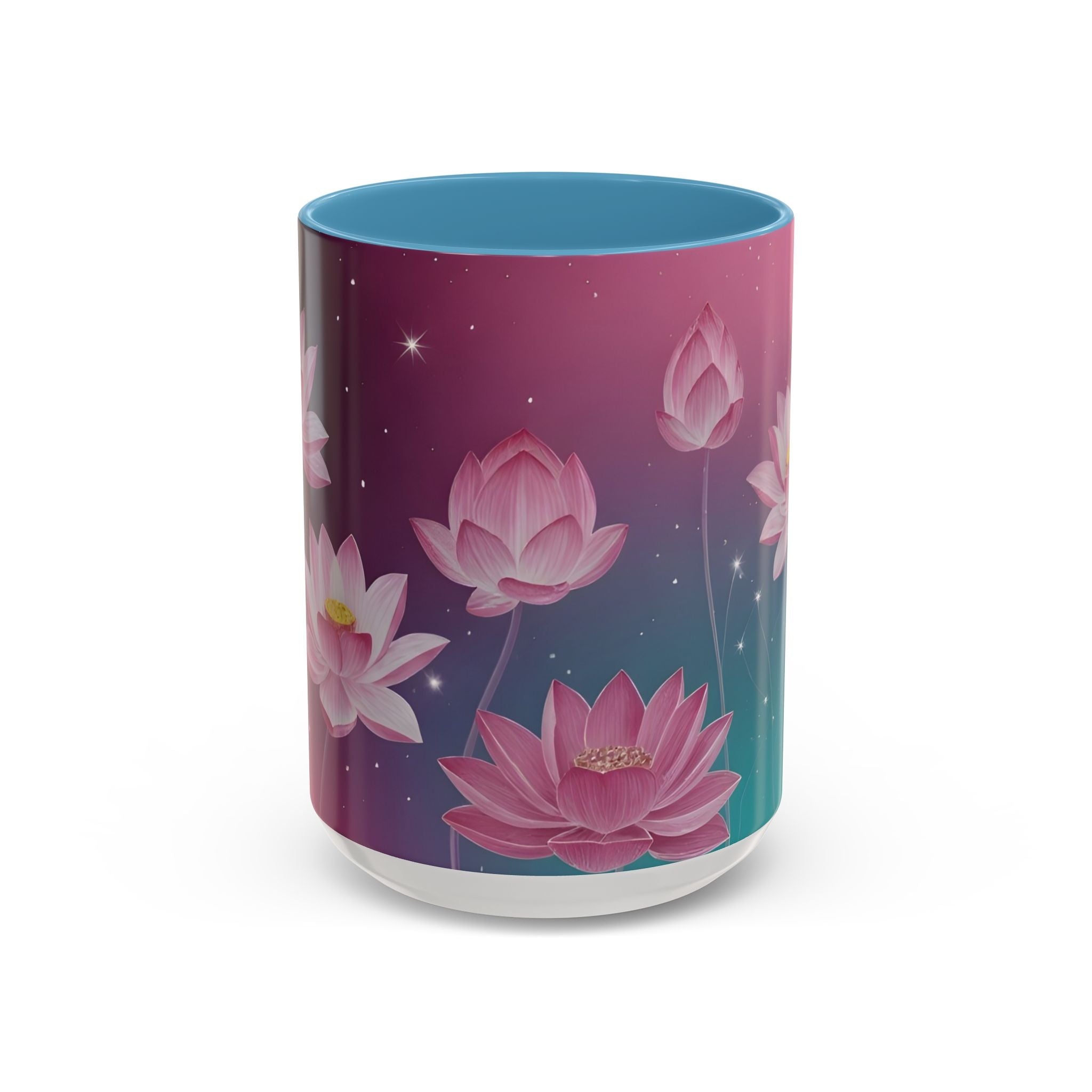 Lotus Blossom Accent Coffee Mug