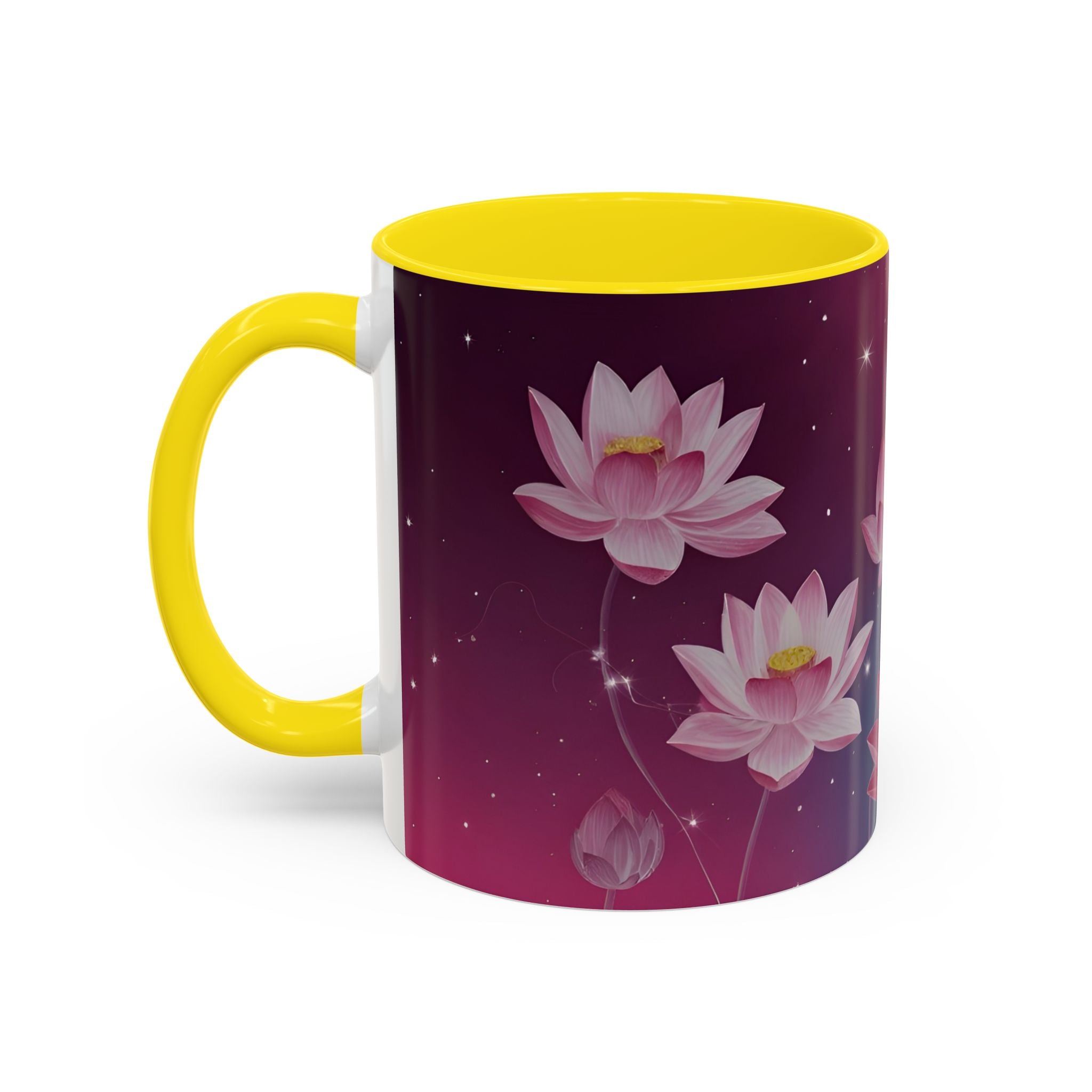Lotus Blossom Accent Coffee Mug