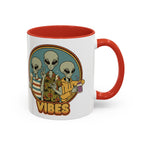Retro Vibes Alien Accent Mug