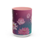 Lotus Blossom Accent Coffee Mug