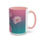 Lotus Blossom Accent Coffee Mug