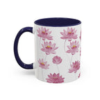 Lotus Floral Accent Mug