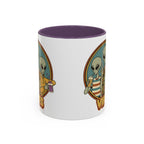Retro Vibes Alien Accent Mug