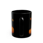 Fall Pumpkin Black Mug