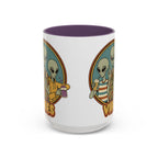 Retro Vibes Alien Accent Mug