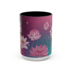 Lotus Blossom Accent Coffee Mug