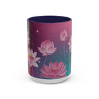 Lotus Blossom Accent Coffee Mug