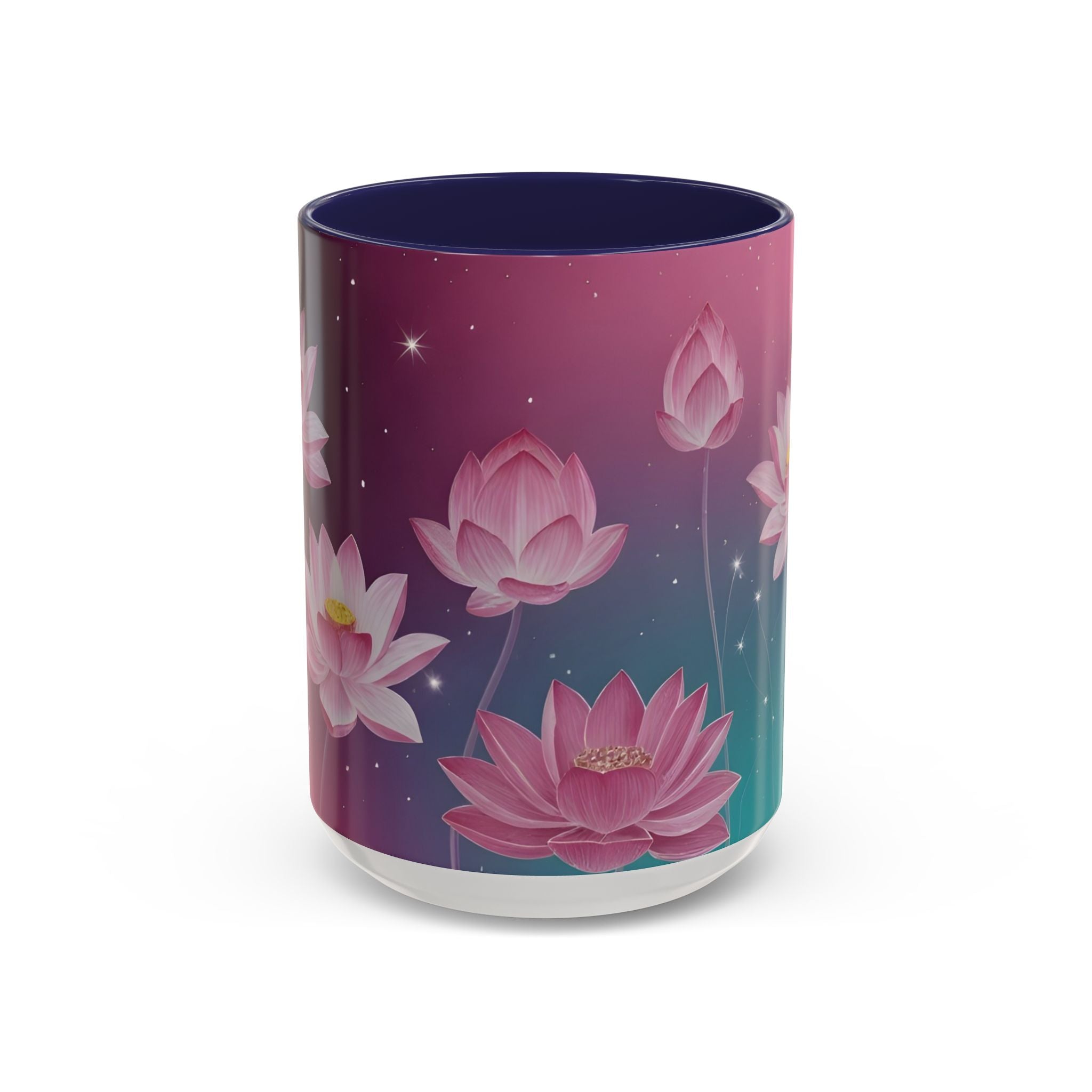 Lotus Blossom Accent Coffee Mug