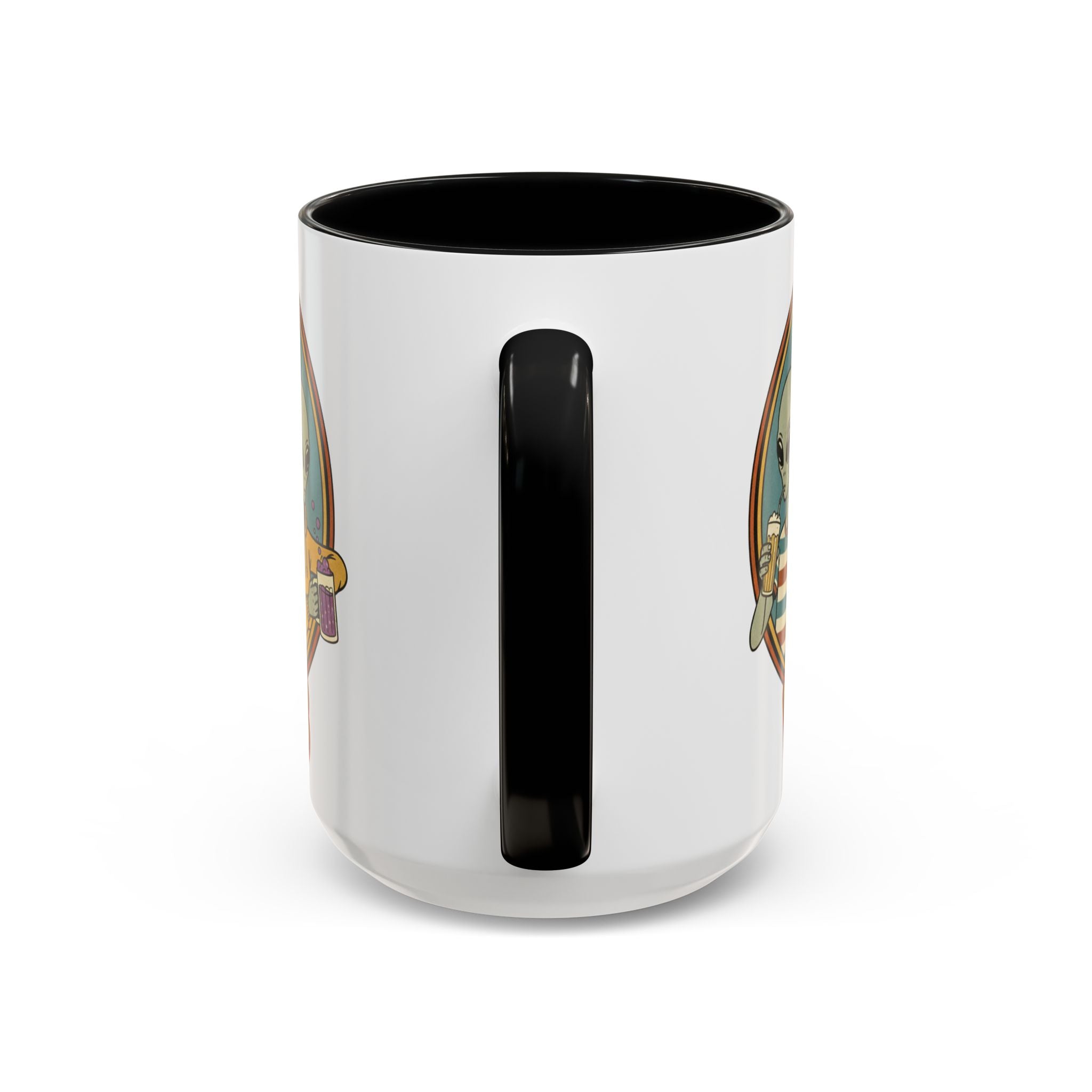 Retro Vibes Alien Accent Mug