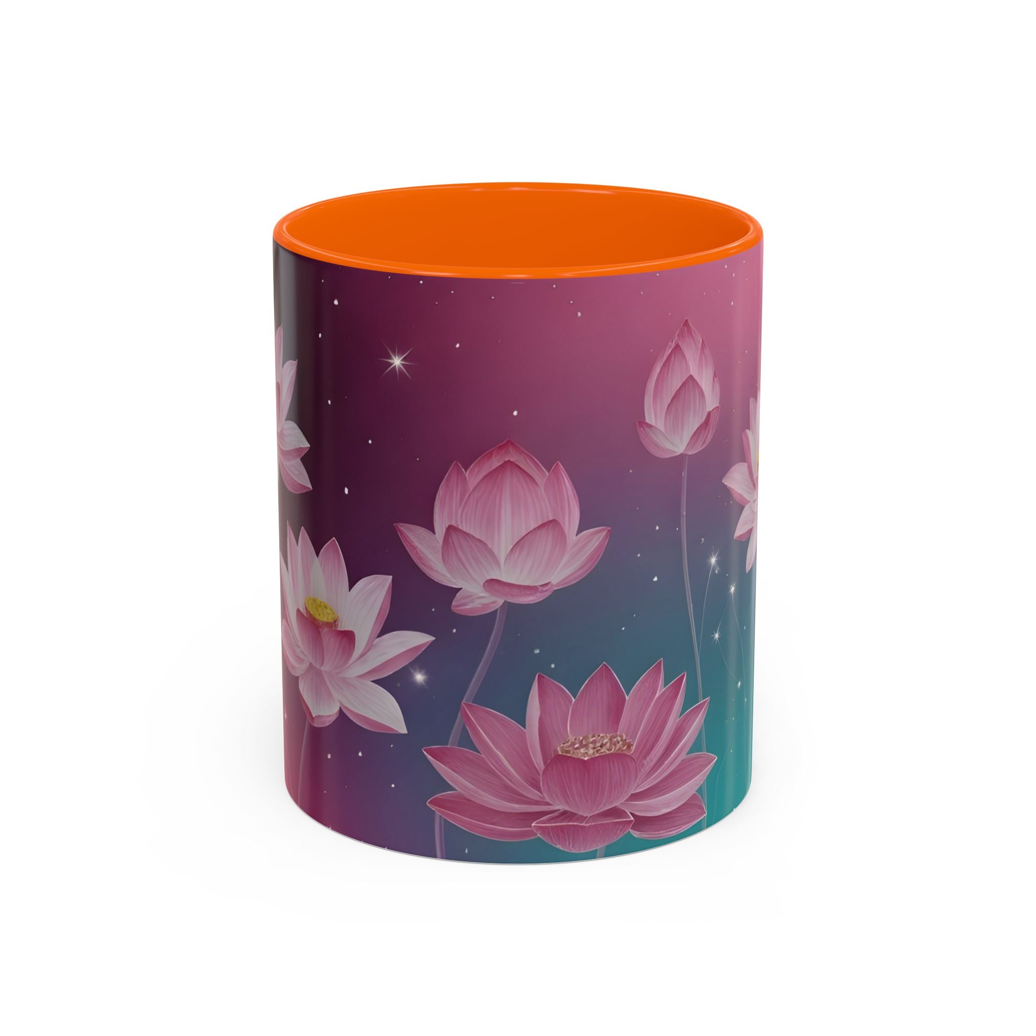 Lotus Blossom Accent Coffee Mug
