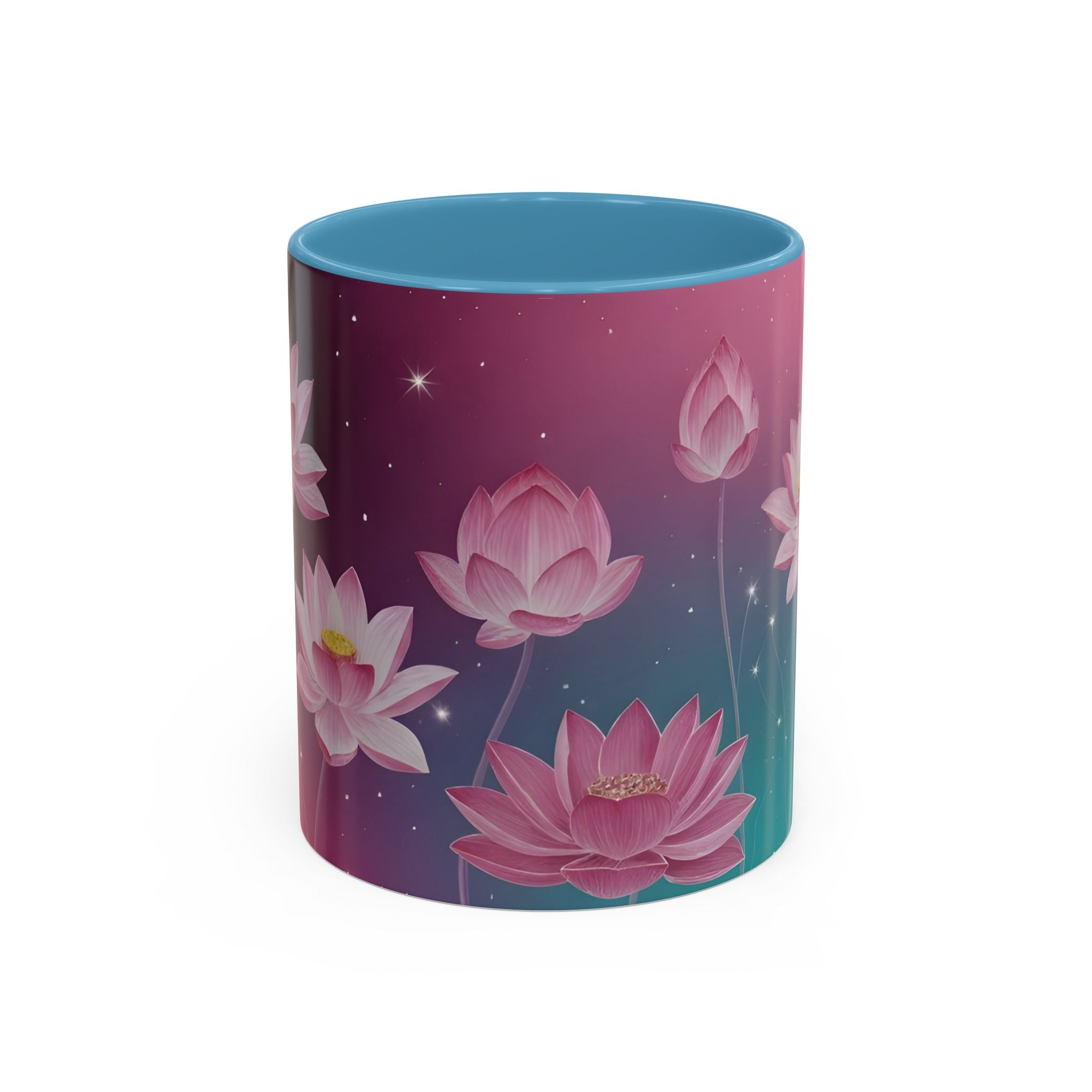 Lotus Blossom Accent Coffee Mug