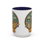 Retro Vibes Alien Accent Mug