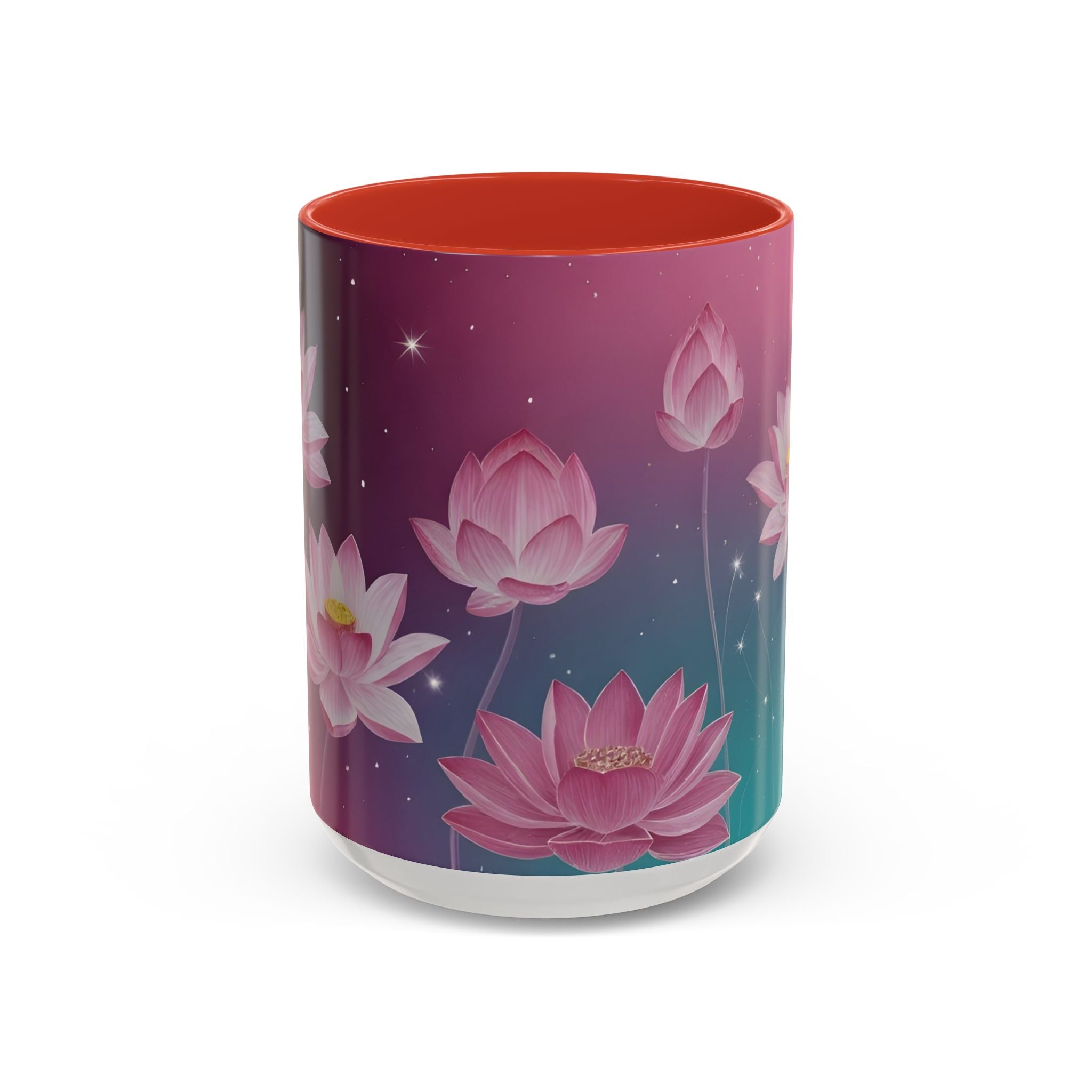 Lotus Blossom Accent Coffee Mug