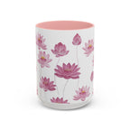 Lotus Floral Accent Mug