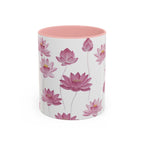 Lotus Floral Accent Mug